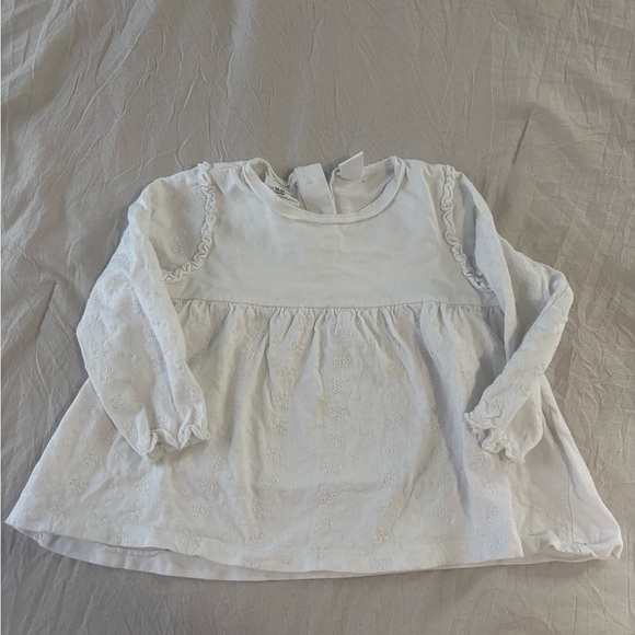 Zara Other - Zara Kids Cream Long Sleeve Blouse